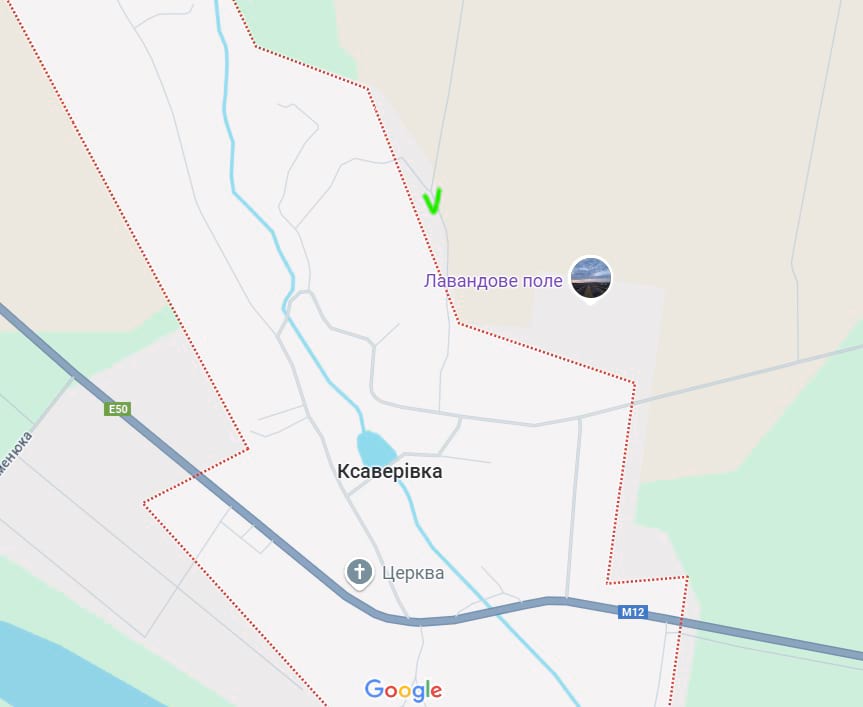 Схема розташування ділянки на кадастровій карті